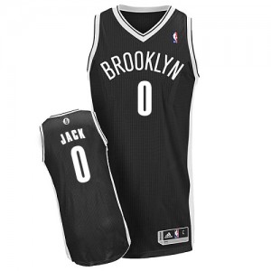 Maillot NBA Noir Jarrett Jack #0 Brooklyn Nets Road Authentic Homme Adidas