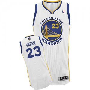 Maillot NBA Blanc Draymond Green #23 Golden State Warriors Home Authentic Homme Adidas