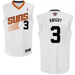 Phoenix Suns Brandon Knight #3 Home Swingman Maillot d'équipe de NBA - Blanc pour Homme