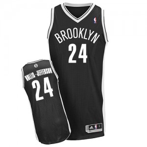 Maillot NBA Brooklyn Nets #24 Rondae Hollis-Jefferson Noir Adidas Authentic Road - Homme