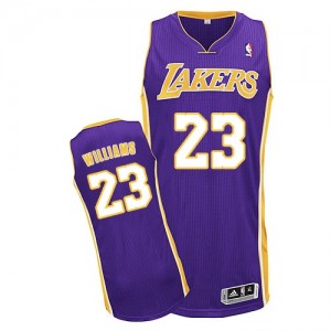 Los Angeles Lakers Louis Williams #23 Road Authentic Maillot d'équipe de NBA - Violet pour Homme
