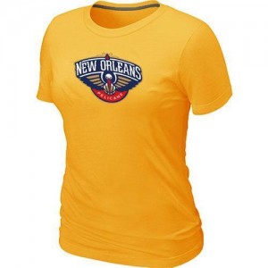 New Orleans Pelicans Big & Tall T-Shirts d'équipe de NBA - Jaune pour Femme