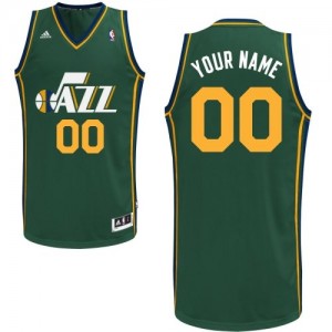 Utah Jazz Personnalisé Adidas Alternate Vert Maillot d'équipe de NBA préférentiel - Authentic pour Femme