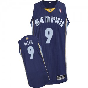 Maillot NBA Memphis Grizzlies #9 Tony Allen Bleu marin Adidas Authentic Road - Homme