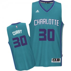 Charlotte Hornets #30 Adidas Road Bleu clair Authentic Maillot d'équipe de NBA préférentiel - Dell Curry pour Homme