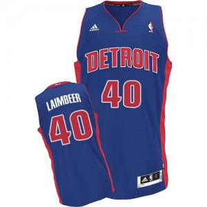 Maillot Swingman Detroit Pistons NBA Road Bleu royal - #40 Bill Laimbeer - Homme