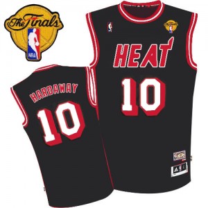 Maillot Authentic Miami Heat NBA Hardwood Classic Nights Finals Patch Noir - #10 Tim Hardaway - Homme