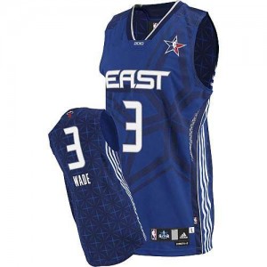 Maillot Authentic Miami Heat NBA 2010 All Star Bleu - #3 Dwyane Wade - Homme
