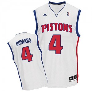 Maillot Adidas Blanc Home Swingman Detroit Pistons - Joe Dumars #4 - Homme
