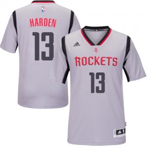 Maillot Adidas Gris Alternate Authentic Houston Rockets - James Harden #13 - Enfants