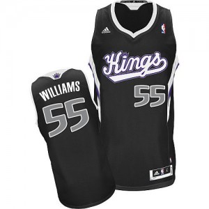 Maillot NBA Noir Jason Williams #55 Sacramento Kings Alternate Swingman Homme Adidas