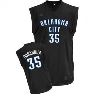 Oklahoma City Thunder Kevin Durant #35 Durantula Fashion Swingman Maillot d'équipe de NBA - Noir pour Homme