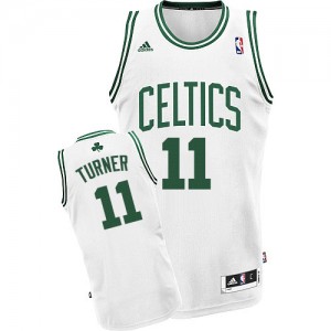 Boston Celtics #11 Adidas Home Blanc Swingman Maillot d'équipe de NBA achats en ligne - Evan Turner pour Homme