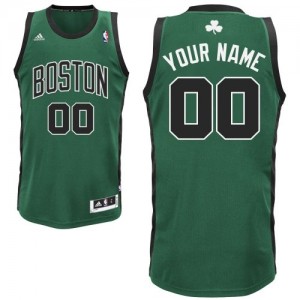 Maillot NBA Boston Celtics Personnalisé Swingman Vert (No. noir) Adidas Alternate - Homme