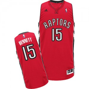 Maillot NBA Toronto Raptors #15 Anthony Bennett Rouge Adidas Swingman Road - Homme