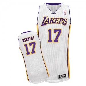 Maillot NBA Los Angeles Lakers #17 Roy Hibbert Blanc Adidas Authentic Alternate - Enfants