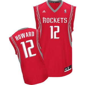Maillot NBA Rouge Dwight Howard #12 Houston Rockets Road Swingman Homme Adidas