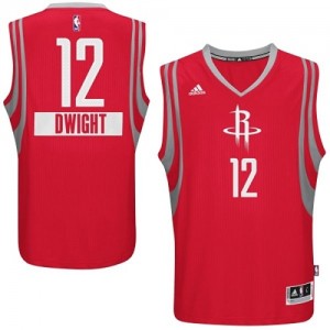 Maillot NBA Rouge Dwight Howard #12 Houston Rockets 2014-15 Christmas Day Swingman Homme Adidas
