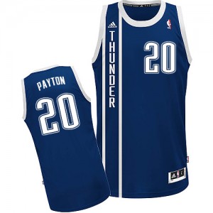 Maillot NBA Oklahoma City Thunder #20 Gary Payton Bleu marin Adidas Swingman Alternate - Homme