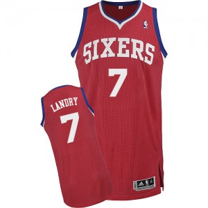Maillot NBA Authentic Carl Landry #7 Philadelphia 76ers Road Rouge - Homme