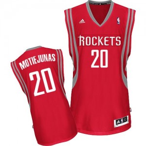 Houston Rockets Donatas Motiejunas #20 Road Swingman Maillot d'équipe de NBA - Rouge pour Homme