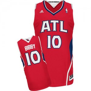 Maillot Adidas Rouge Alternate Swingman Atlanta Hawks - Mike Bibby #10 - Homme