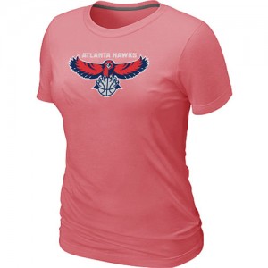 Atlanta Hawks Big & Tall T-Shirts d'équipe de NBA - Rose pour Femme
