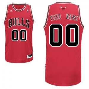 Maillot NBA Rouge Swingman Personnalisé Chicago Bulls Road Homme Adidas