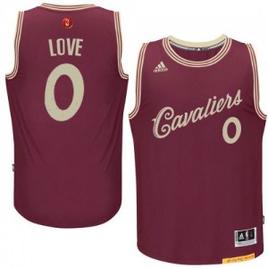 Maillot Authentic Cleveland Cavaliers NBA 2015-16 Christmas Day Rouge - #0 Kevin Love - Homme