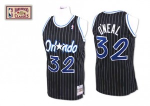 Maillot Mitchell and Ness Noir Throwback Authentic Orlando Magic - Shaquille O'Neal #32 - Homme
