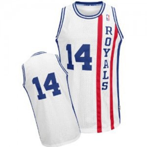 Sacramento Kings #14 Adidas Throwback Blanc Authentic Maillot d'équipe de NBA achats en ligne - Oscar Robertson pour Homme