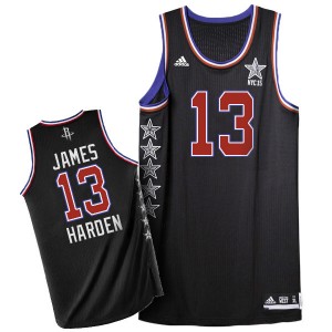 Maillot NBA Noir James Harden #13 Houston Rockets 2015 All Star Swingman Homme Adidas