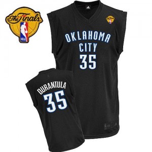 Oklahoma City Thunder #35 Adidas Durantula Fashion Finals Patch Noir Authentic Maillot d'équipe de NBA préférentiel - Kevin Durant pour Homme