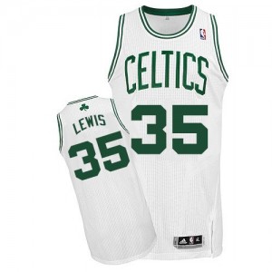 Maillot NBA Authentic Reggie Lewis #35 Boston Celtics Home Blanc - Homme
