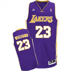 Los Angeles Lakers #23 Adidas Road Violet Swingman Maillot d'équipe de NBA Discount - Louis Williams pour Homme