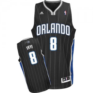 Orlando Magic #8 Adidas Alternate Noir Swingman Maillot d'équipe de NBA 100% authentique - Channing Frye pour Homme