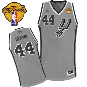 Maillot NBA Gris argenté George Gervin #44 San Antonio Spurs Alternate Finals Patch Swingman Homme Adidas