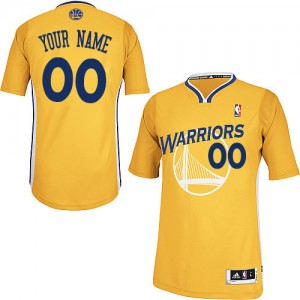 Maillot NBA Authentic Personnalisé Golden State Warriors Alternate Or - Femme