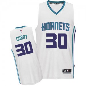Charlotte Hornets Dell Curry #30 Home Authentic Maillot d'équipe de NBA - Blanc pour Homme