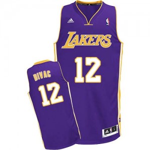 Maillot Swingman Los Angeles Lakers NBA Road Violet - #12 Vlade Divac - Homme