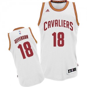 Maillot NBA Blanc Richard Jefferson #18 Cleveland Cavaliers Home Swingman Homme Adidas
