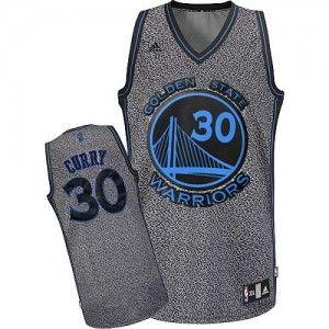 Maillot NBA Gris Stephen Curry #30 Golden State Warriors Static Fashion Swingman Femme Adidas