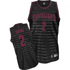 Maillot Adidas Gris noir Groove Swingman Cleveland Cavaliers - Kyrie Irving #2 - Homme