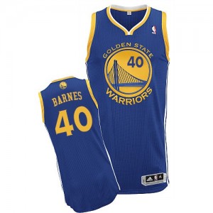 Maillot Authentic Golden State Warriors NBA Road Bleu royal - #40 Harrison Barnes - Homme
