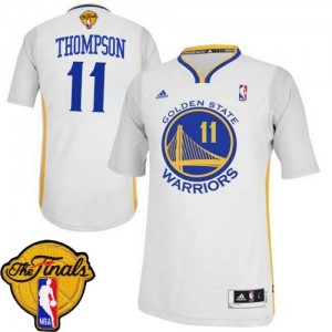 Maillot Adidas Blanc Alternate 2015 The Finals Patch Swingman Golden State Warriors - Klay Thompson #11 - Femme