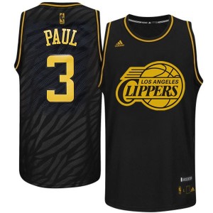 Maillot NBA Noir Chris Paul #3 Los Angeles Clippers Precious Metals Fashion Authentic Homme Adidas