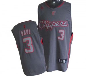 Maillot NBA Los Angeles Clippers #3 Chris Paul Gris Adidas Swingman Graystone Fashion - Homme