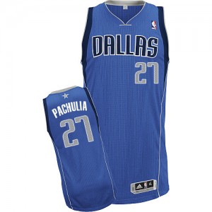Maillot NBA Authentic Zaza Pachulia #27 Dallas Mavericks Road Bleu royal - Homme