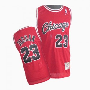 Maillot Nike Rouge Throwback Authentic Chicago Bulls - Michael Jordan #23 - Enfants