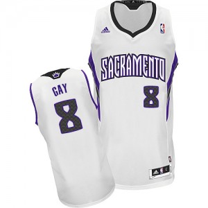 Maillot NBA Swingman Rudy Gay #8 Sacramento Kings Home Blanc - Homme